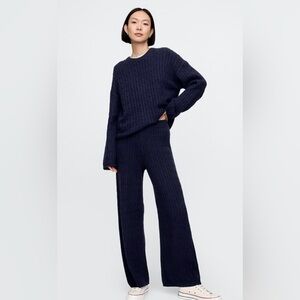 Gap Cozy Soft Cashsoft Cable Knit Sweater Pull-On Pants XXS NWOT Winter Fall